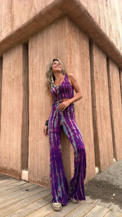 DARKO pantalón anilla, tie fucsia