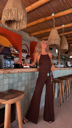 VADEN mono largo, marrón