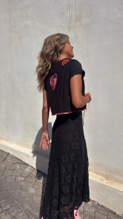 DIONI negro, vestido largo