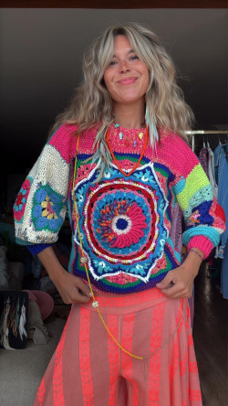 KAMILA, Verde Jersey Crochet