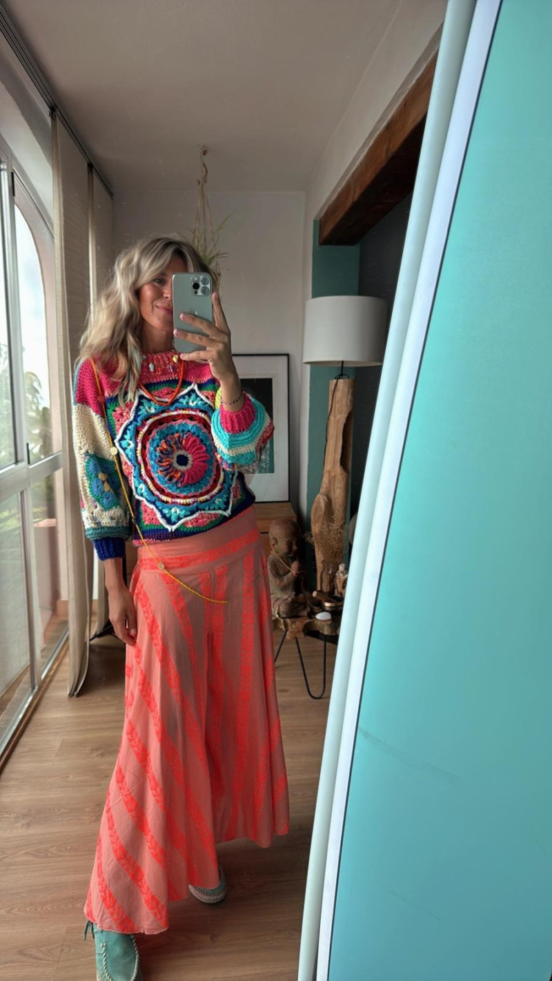 TEO pantalón, naranja fluor