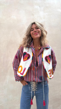 MENFIS chaleco blanco