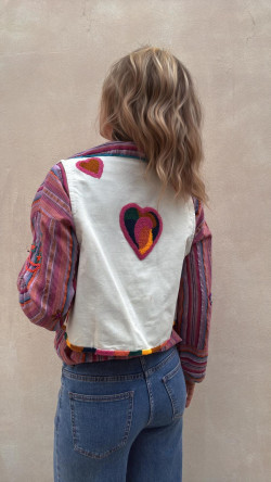 MENFIS chaleco blanco