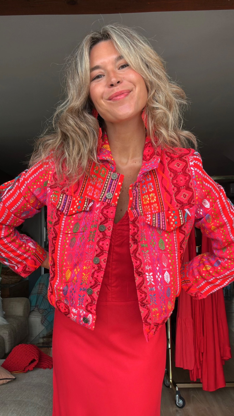 LANZAROTE rojo/plata, chaqueta