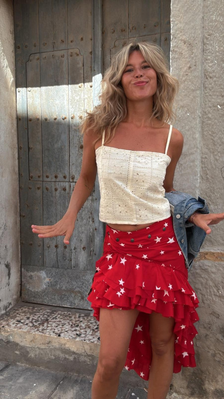 YUCA beige/troquelada, top