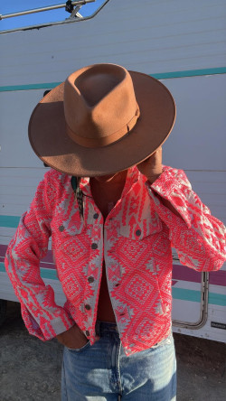 LANZAROTE, Crema/rosa Chaqueta