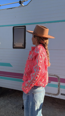 LANZAROTE, Crema/rosa Chaqueta