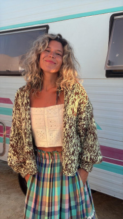 ARJONA, Verde Cuadros Falda