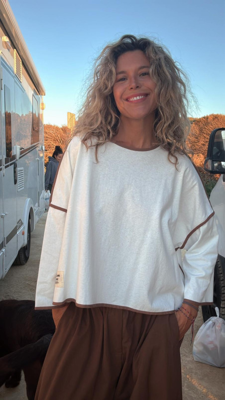 BANGOG, camiseta algodón blanca .