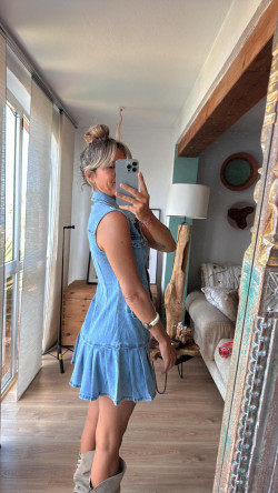 MARZO vestido corto vaquero