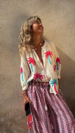 OCASO, Blanco Roto Blusa