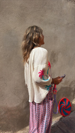 OCASO, Blanco Roto Blusa