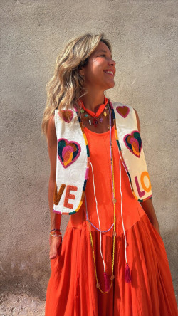 MENFIS chaleco blanco