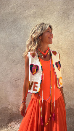 MENFIS chaleco blanco