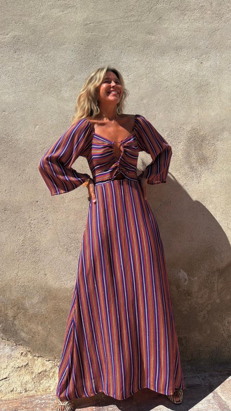 TINEO vestido largo, multicolor