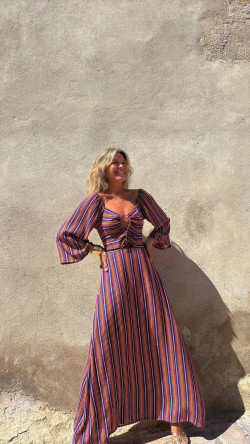 TINEO vestido largo, multicolor