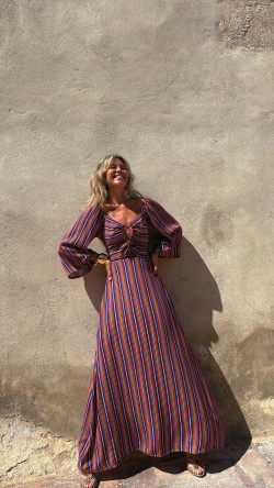 TINEO vestido largo, multicolor