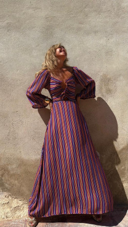 TINEO vestido largo, multicolor