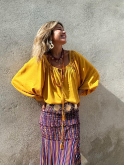 FRAILES blusa, mostaza