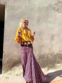 ALCALÁ falda larga, multicolor