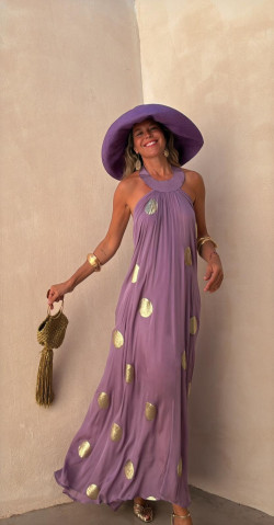 DONATO vestido largo, malva