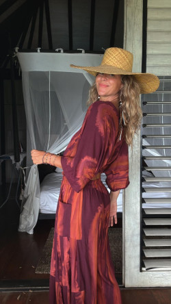 ZETA top, tie vino tinto