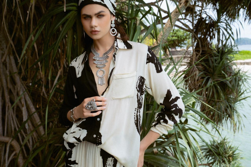 PATY camisa, palmeras