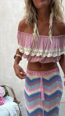 GOYA top, rosa pastel