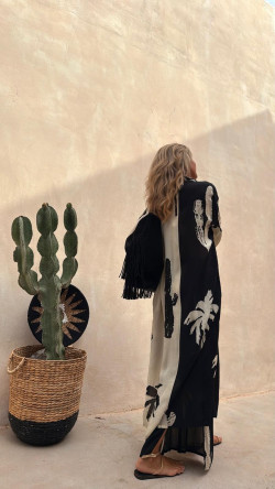 ALBA caftán, palmeras