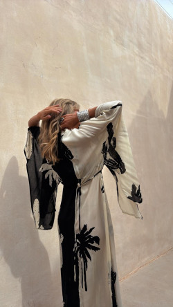 AZAHARA vestido largo, palmera