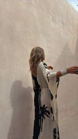 AZAHARA vestido largo, palmera