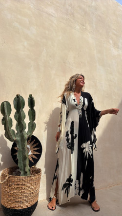 AZAHARA vestido largo, palmera