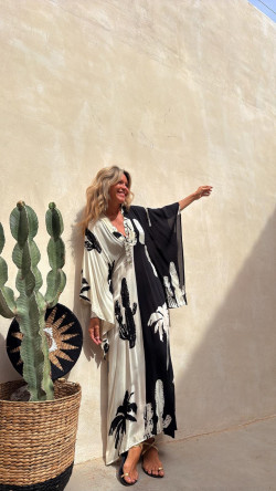 AZAHARA vestido largo, palmera