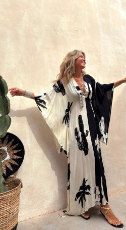 AZAHARA vestido largo, palmera