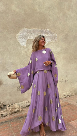 ZAFIR poncho, malva