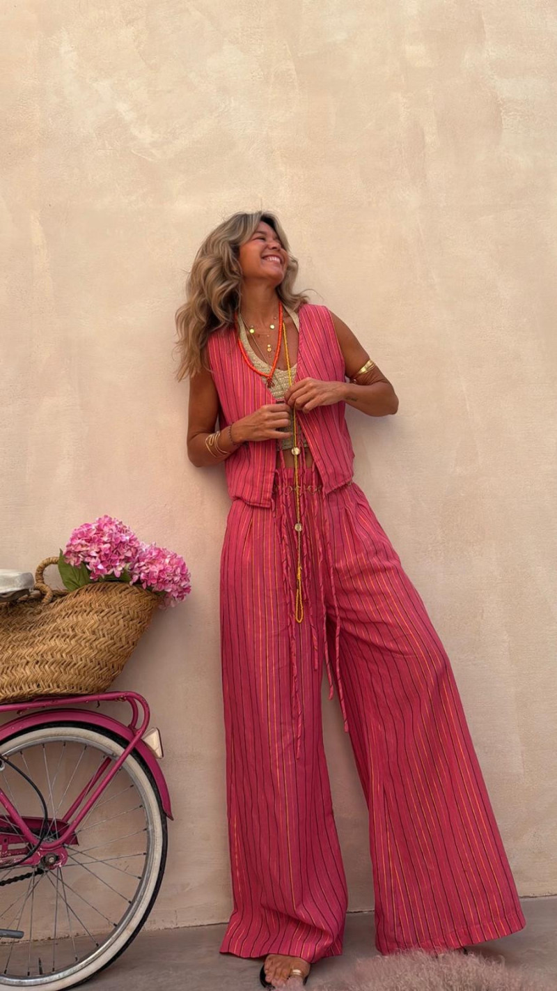 CILISTRO Rosa/rayas, Chaleco