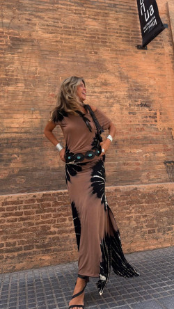 TULIPAN Camel Falda Tie