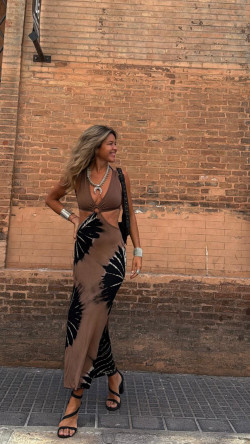 LAO, Camel Vestido Aro