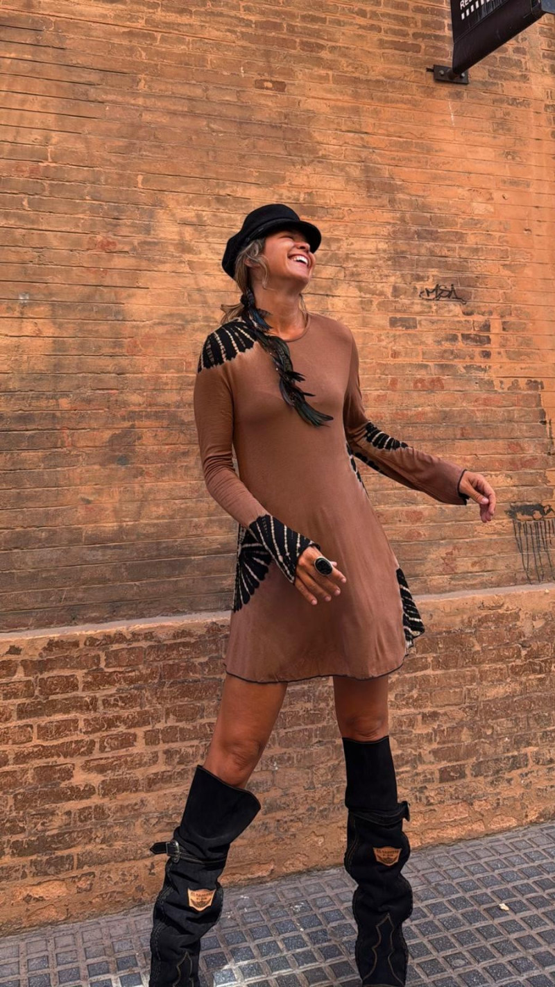 FANUR, Camel Vestido Tie