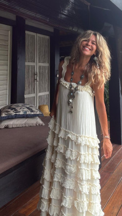 TOMASA vestido largo tirantes