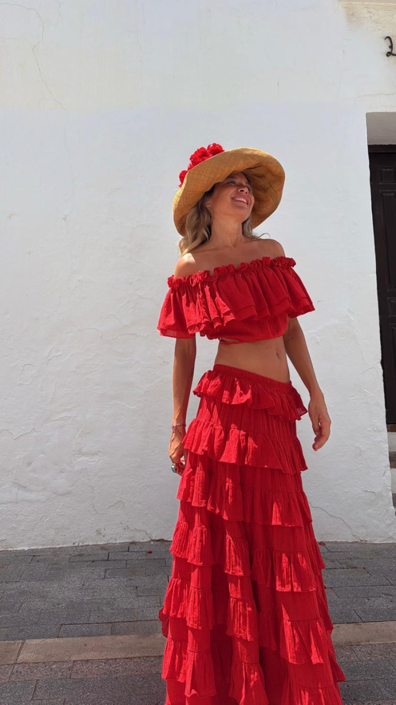 MADROÑO crop top, rojo