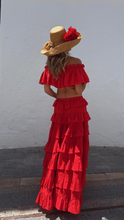 MADROÑO crop top, rojo