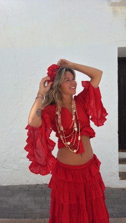 NITA blusa, roja