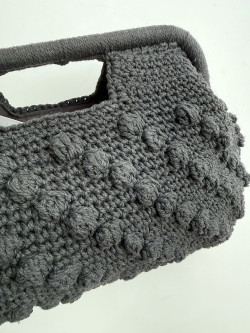 LOU, Negro Crochet Bolso