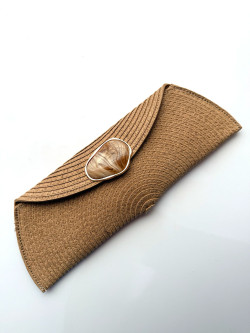 AZORI, Camel Rafia Bolso