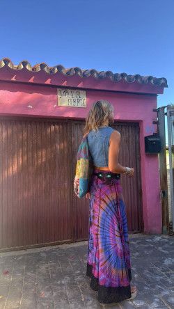 CHICHO falda tie morado
