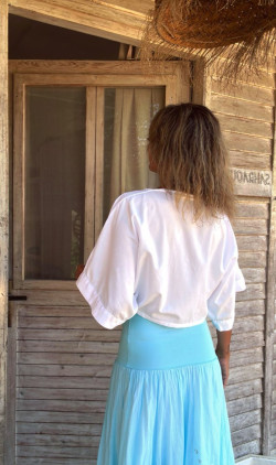 ANNURA, Falda Larga Azul