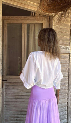 ANNURA, Falda Larga Lila