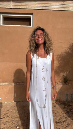 SOIRE blanco, vestido largo