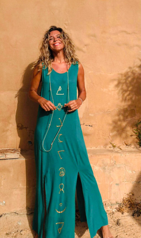 SOIRÉ turquesa, vestido largo